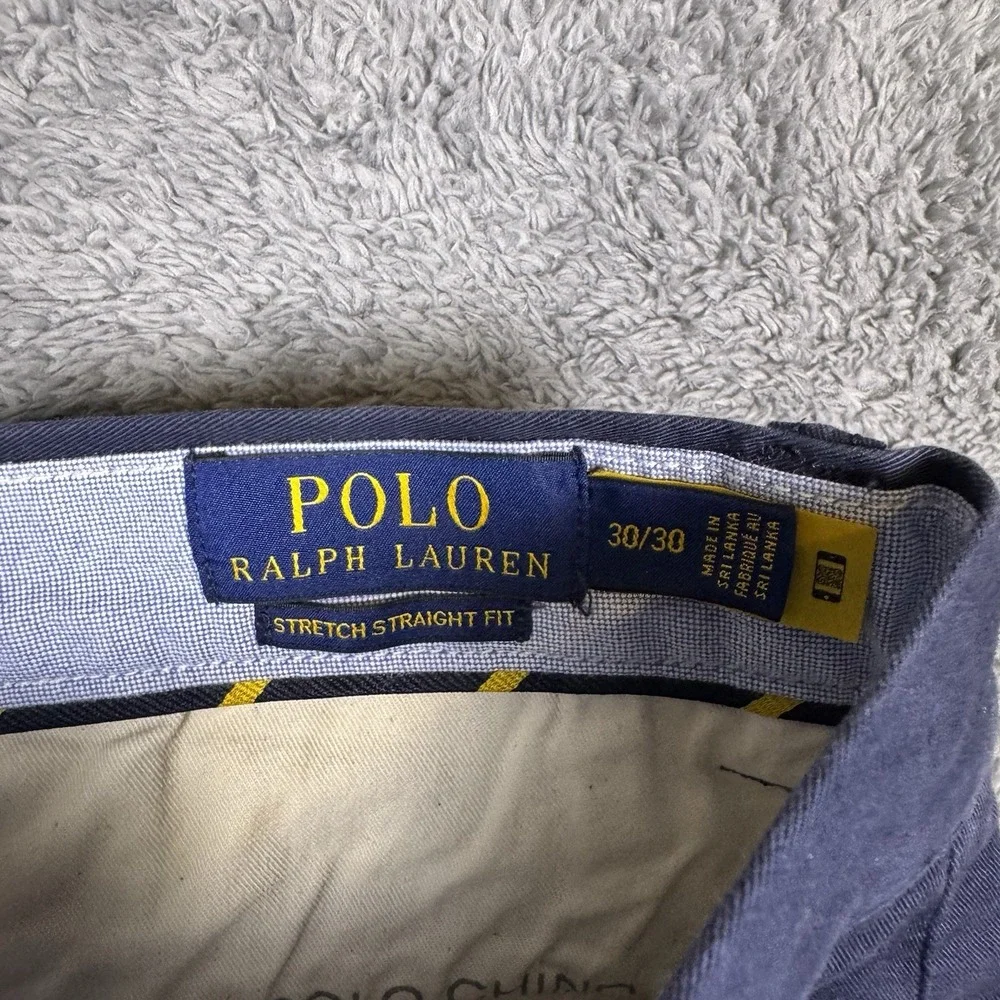 Ralph Lauren Pants Men 30x30 Polo Chino 7oz Twill Brushed Trouser Yacht Sailboat